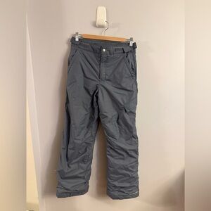 Columbia Youth Gray Insulated Snow Pants Size L 14/16 Outgrown